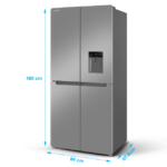 یخچال و فریزر ایکس ویژن مدل TF540-ASD چهاردرب نقره ای - Image 3