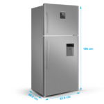 یخچال و فریزر ایکس ویژن مدل TT580-AGD رنگ تیتانیومی - Image 5
